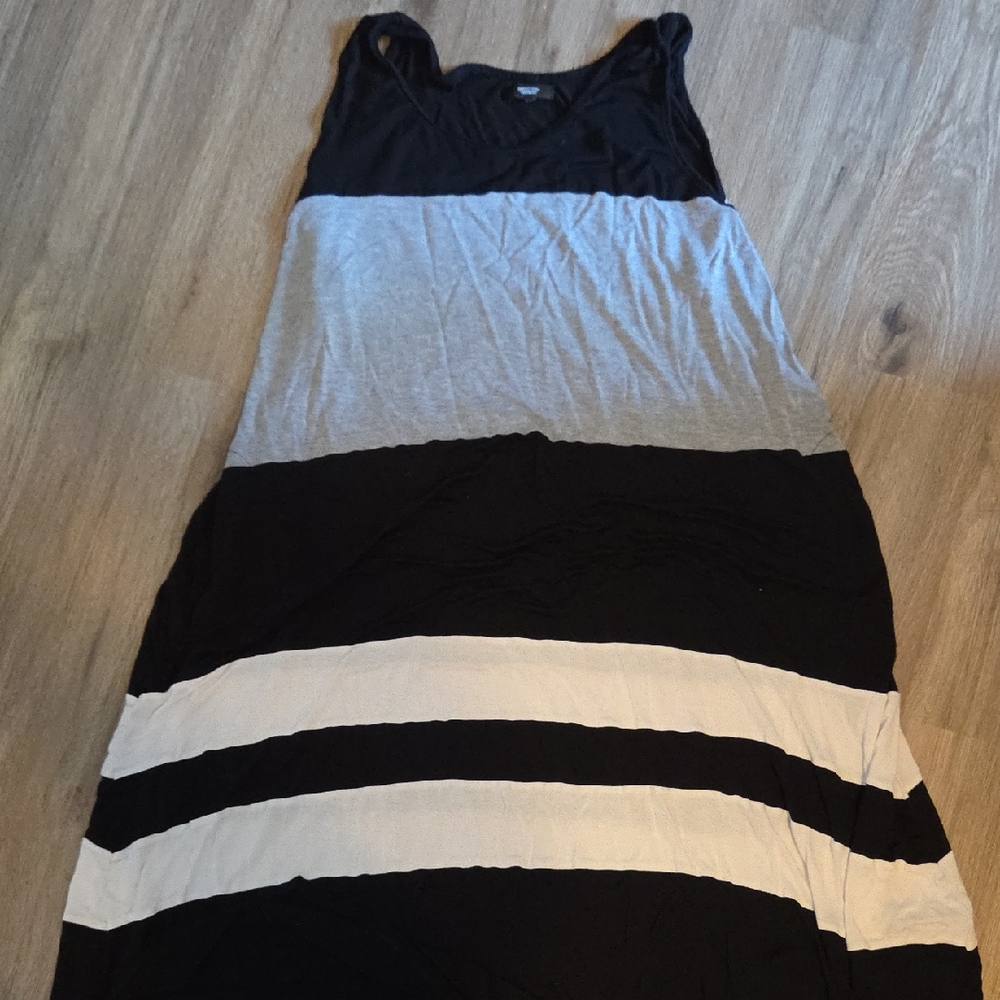 Simply Vera Vera Wang Black and White Sleeveless Scoop Neck Pajama